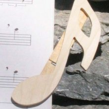 clip musicale a doppio gancio realizzata a mano in legno massiccio regalo per musicisti